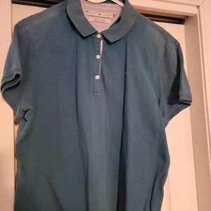 Tommy Hilfiger Women's Blue Polo Shirt Classic Design